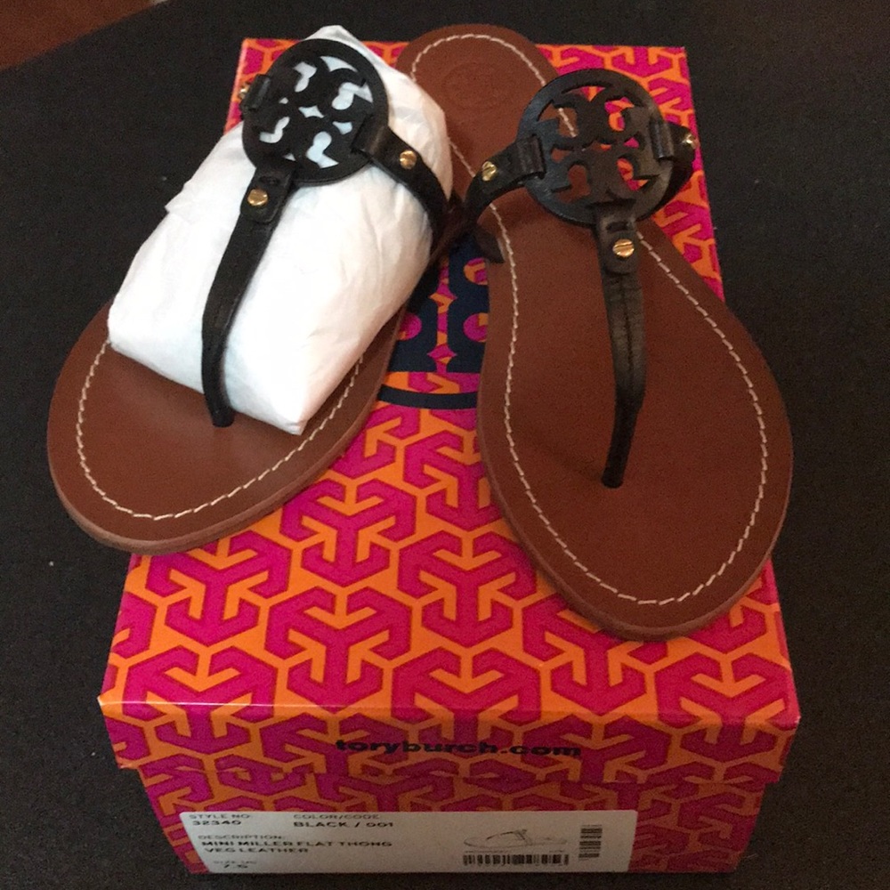 Authentic Tory Burch Sandals Mini Miller’s 7.5